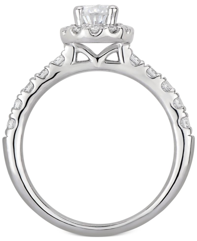 GIA Certified Diamond Pear Bridal Set (1-1/2 ct. t.w.) in 14k White Gold