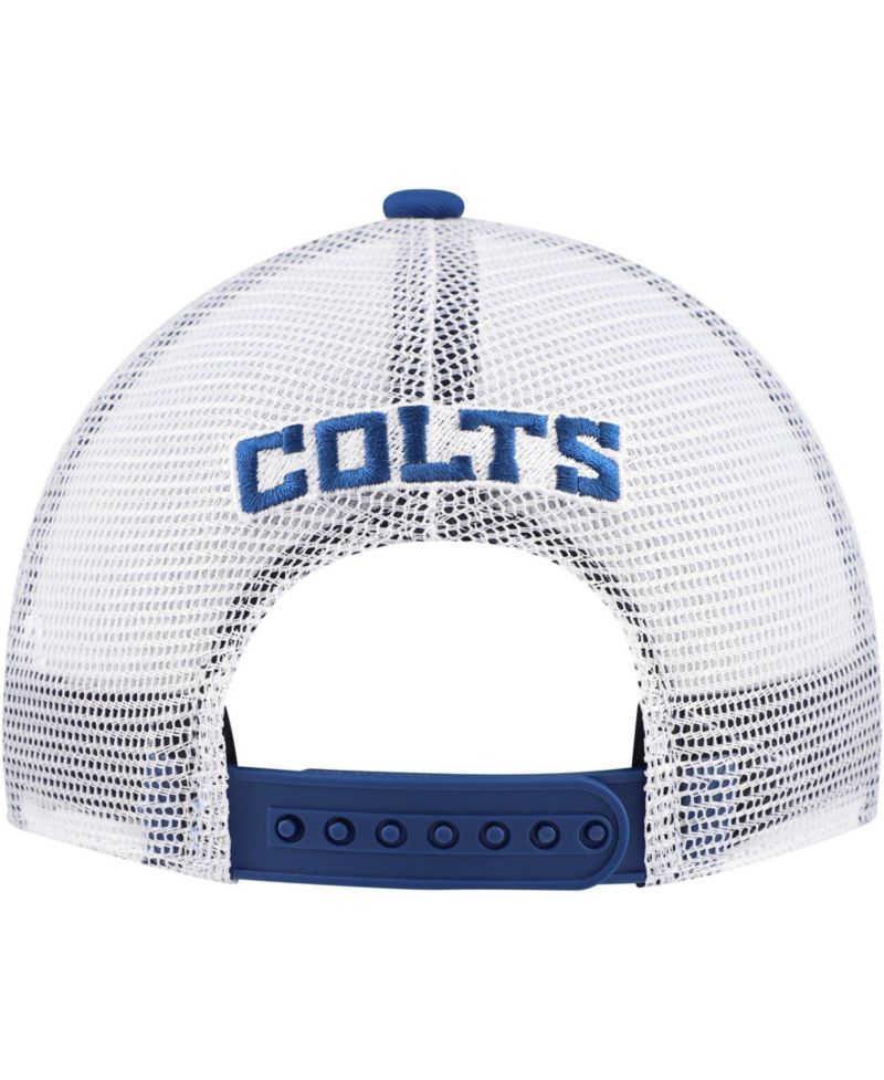Big Boys and Girls Royal Indianapolis Colts Core Lockup Trucker Adjustable Hat