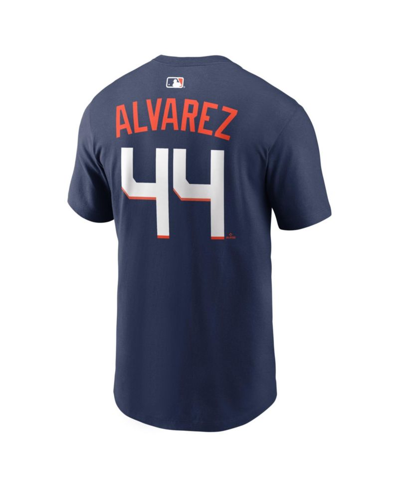 Men's Yordan Alvarez Navy Houston Astros City Connect Name Number T-Shirt