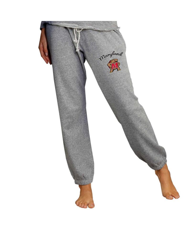 Women's Gray Maryland Terrapins Mainstream Knit Jogger Pants