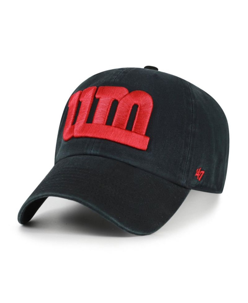 Men's '47 Black Maryland Terrapins Vault Clean Up Adjustable Hat