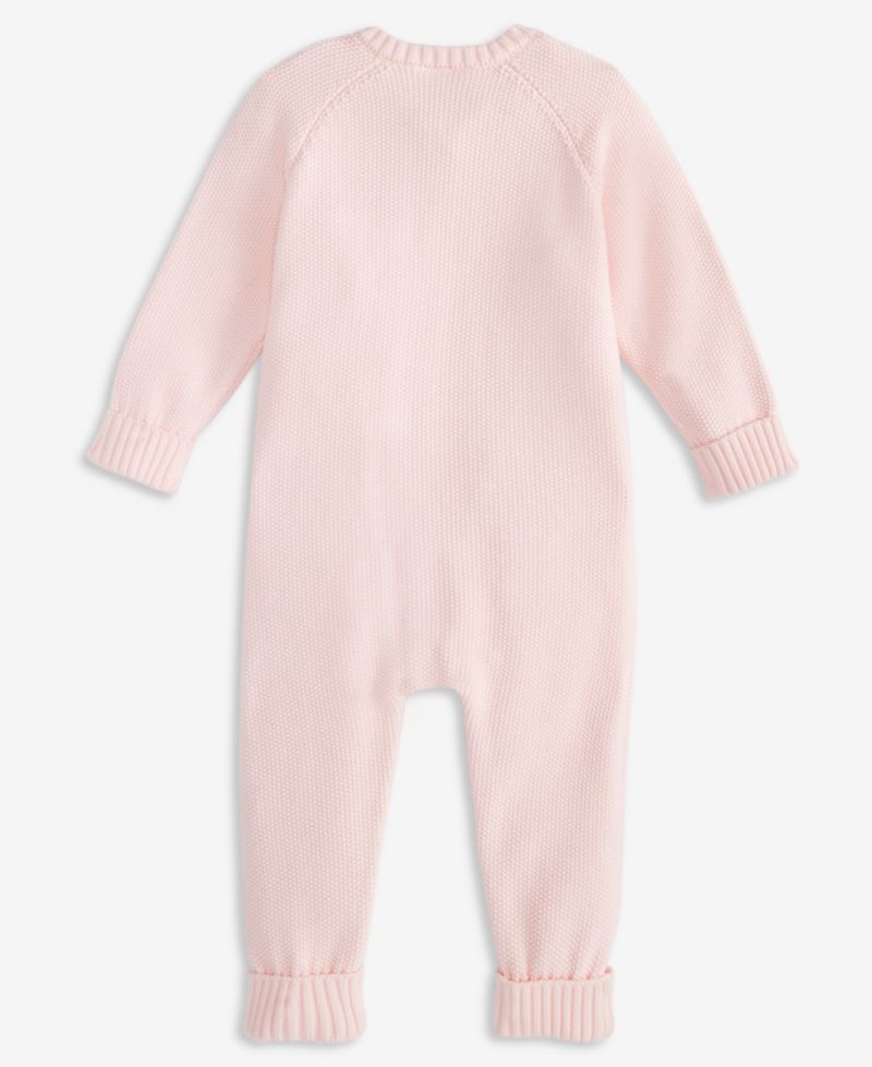 Baby Boys' or Baby Girls' Cotton Long-Sleeve Sweater Romper