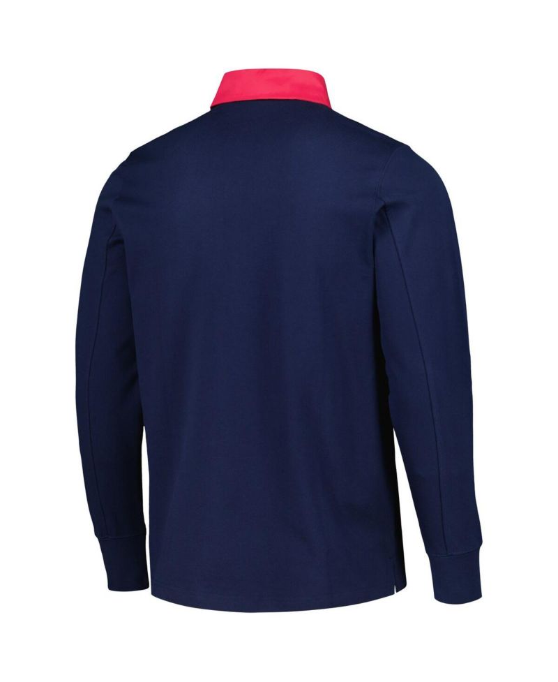 Men's 2023 Player Navy St. Louis City SC Travel Long Sleeve Polo Shirt