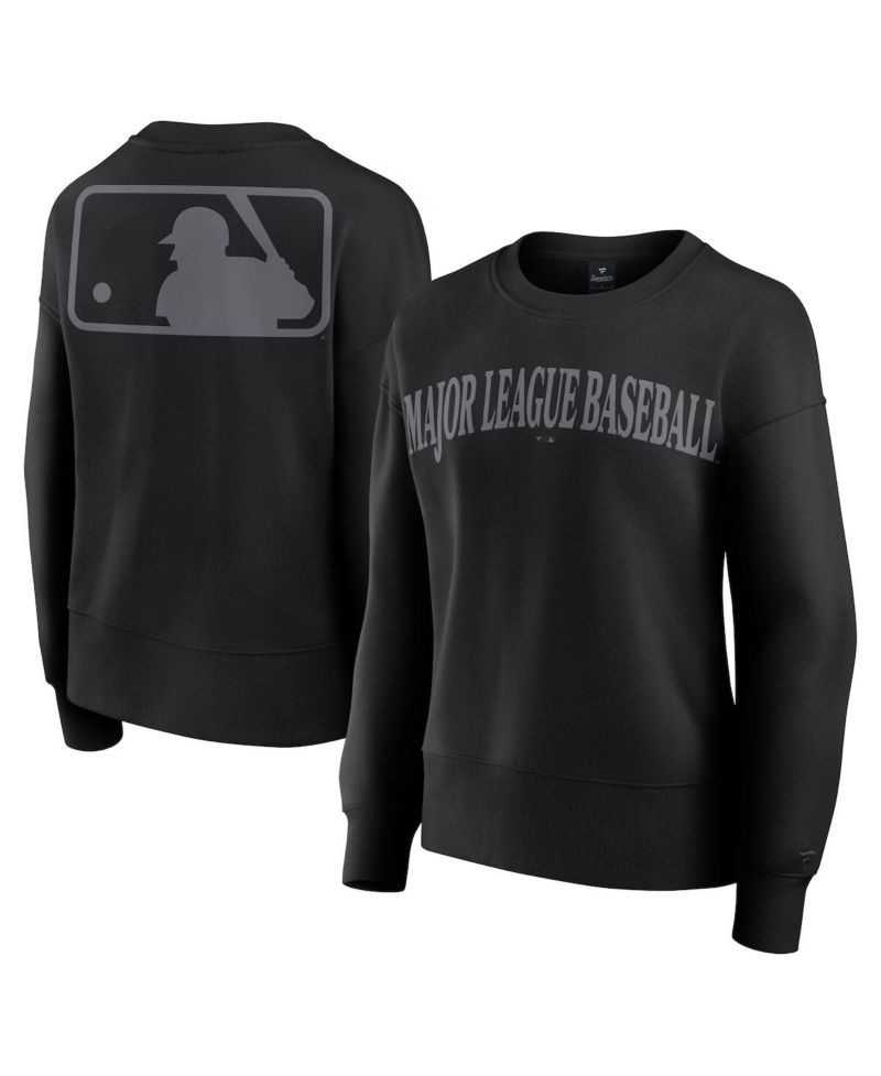 Women's Black MLB Elements Flow Pullover Sweatshirt