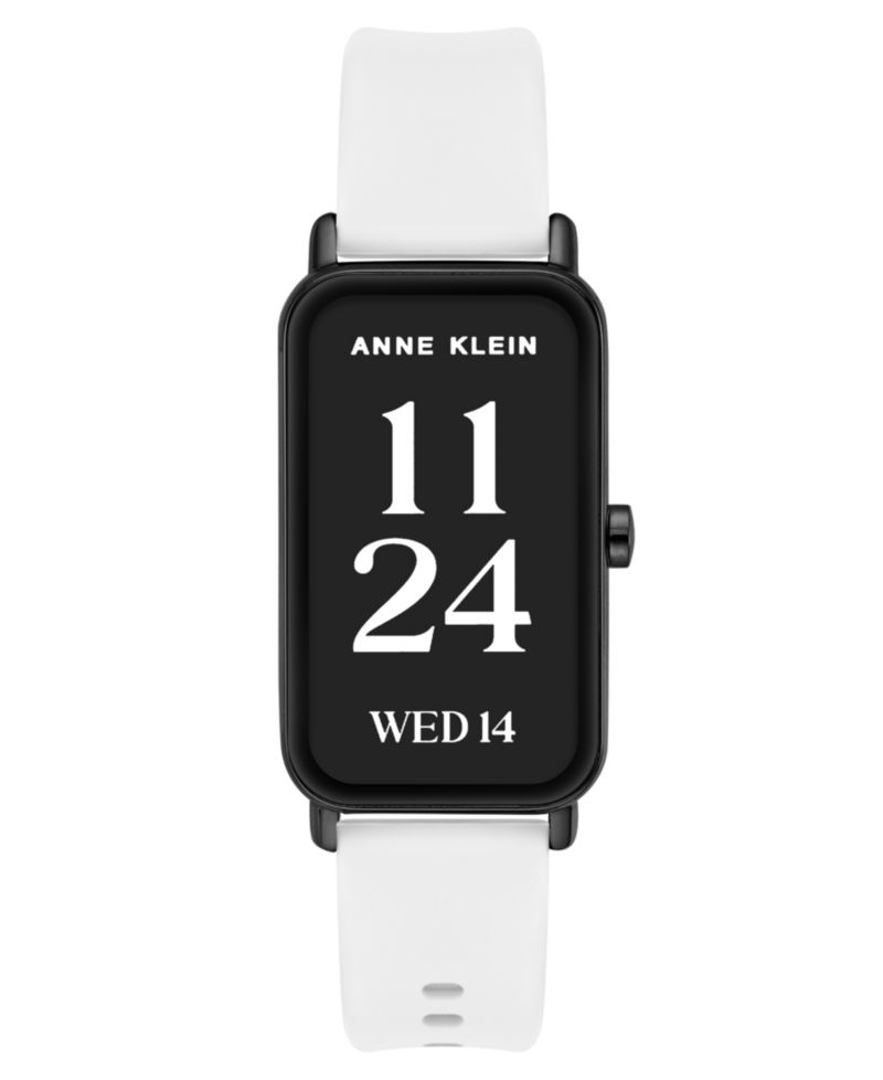 Women's Connect It Illume Smartwatch with Black Leather and White Silicone Band, 37mm