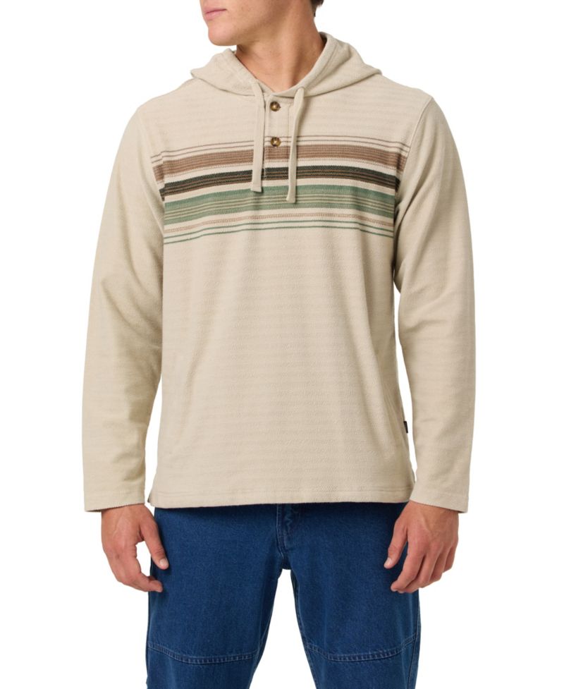 Men's Bavaro Block Striped Poncho Hoodie