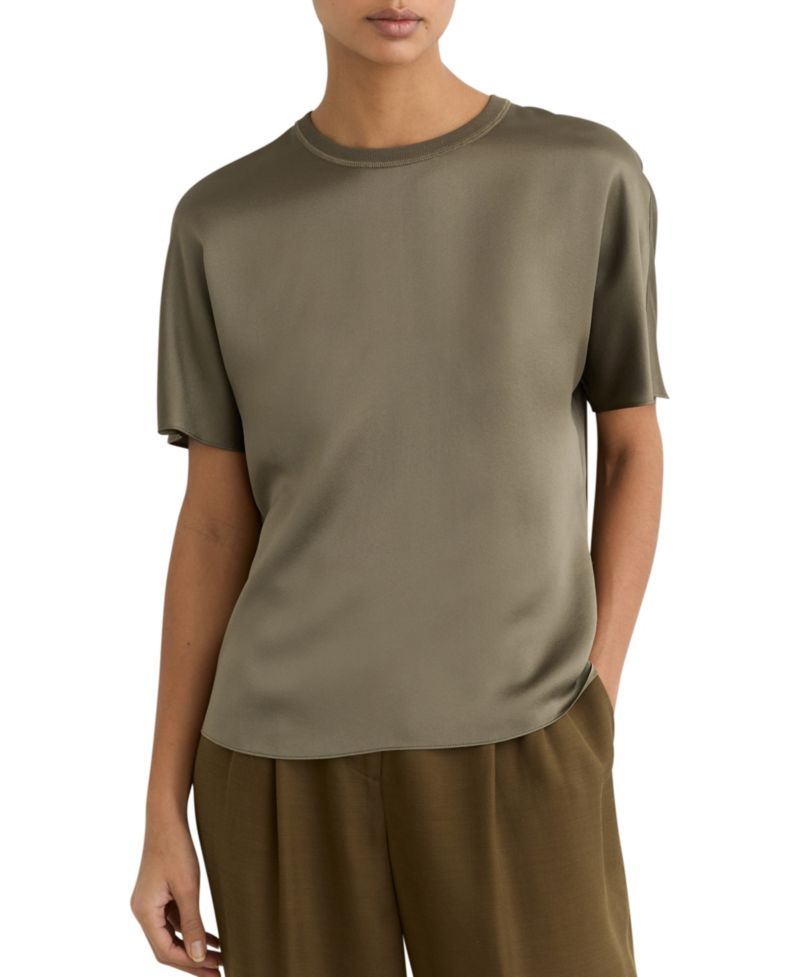 Women's Lena Silk Short-Sleeve Top