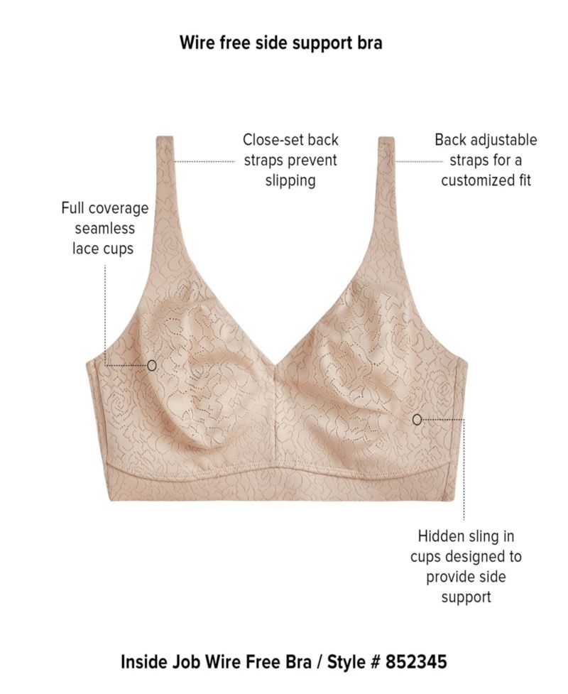 Women's Inside Job Wireless Full-Coverage Bra