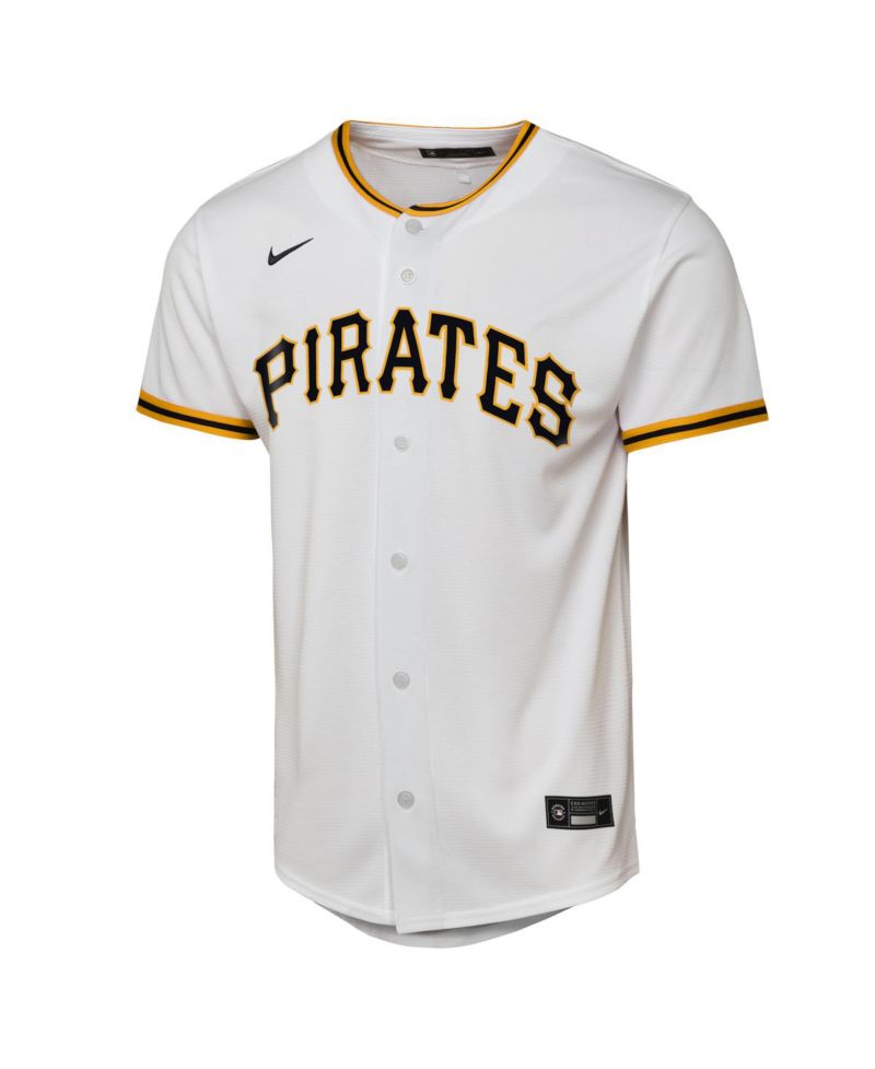 Big Boys and Girls Konnor Griffin White Pittsburgh Pirates Home Replica Jersey