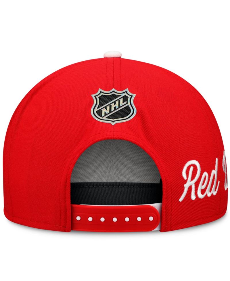 Men's White/Red Detroit Red Wings Snapback Hat