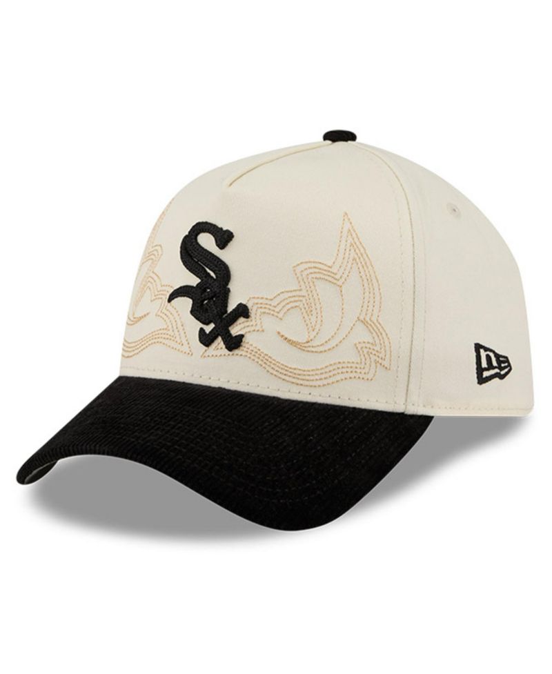Men's Stone Chicago White Sox Western Stitch 9FORTY A-Frame Adjustable Hat