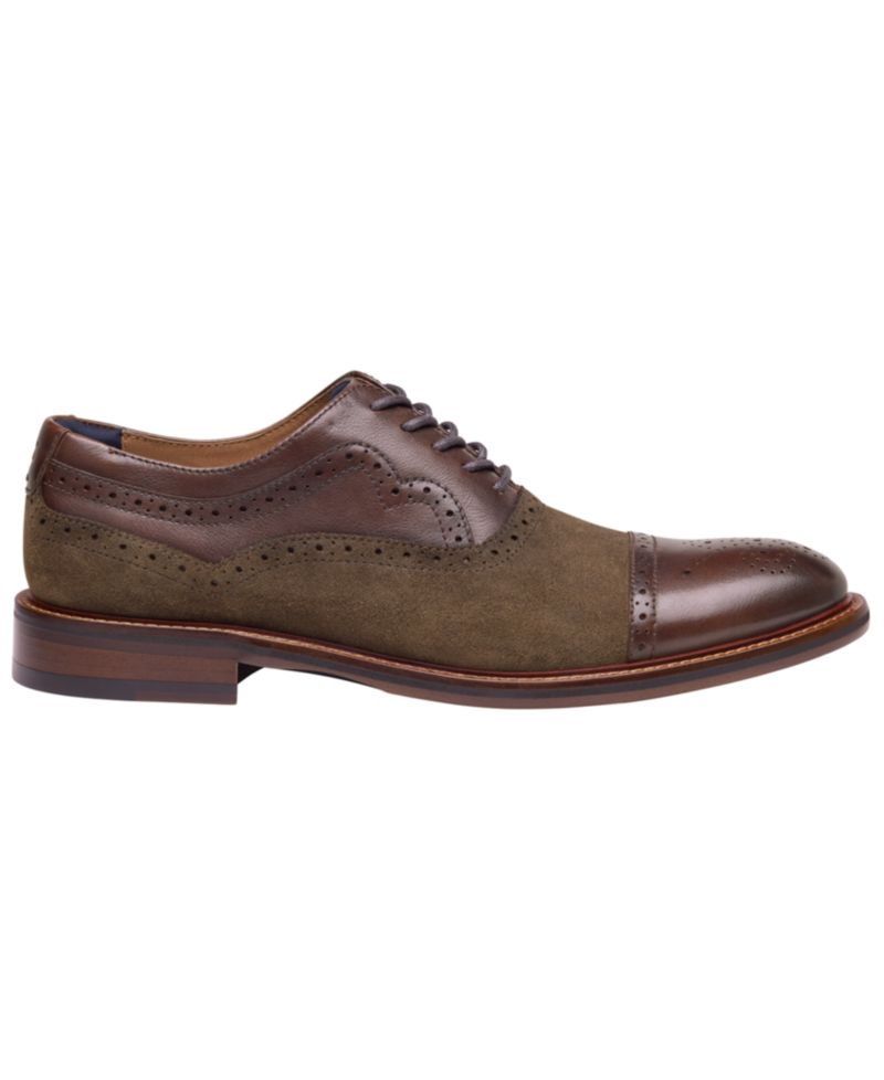 Men's Conard 2.0 Cap Toe Leather and Suede Oxford