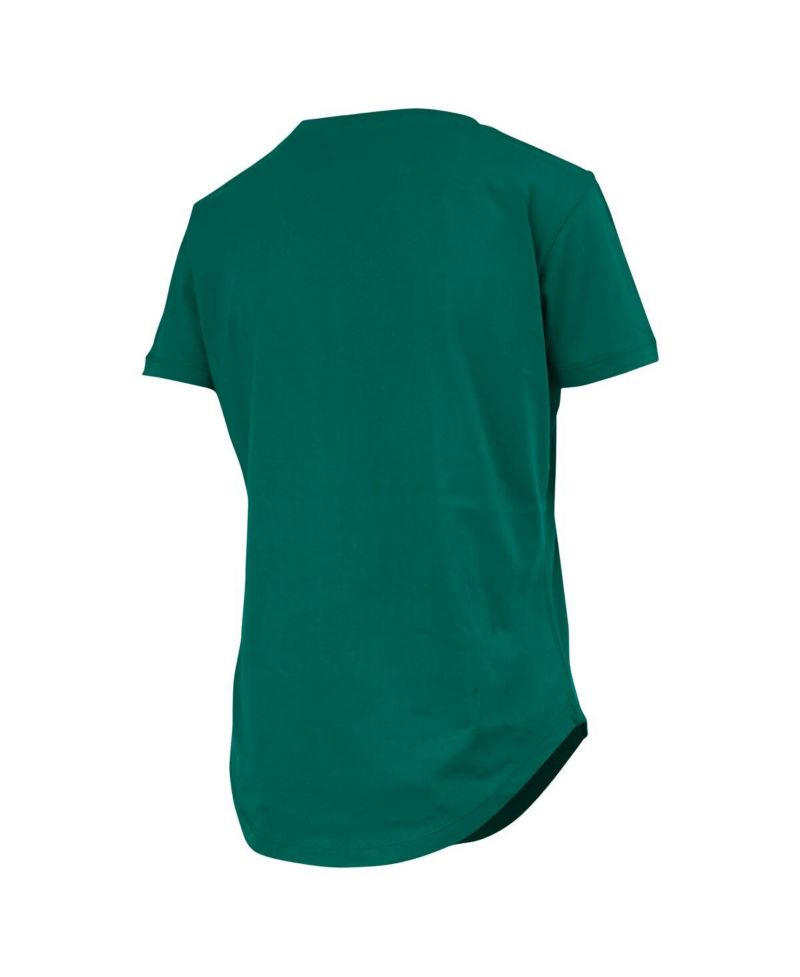 Women's Green Miami Hurricanes Irvine Floral Team Color T-Shirt