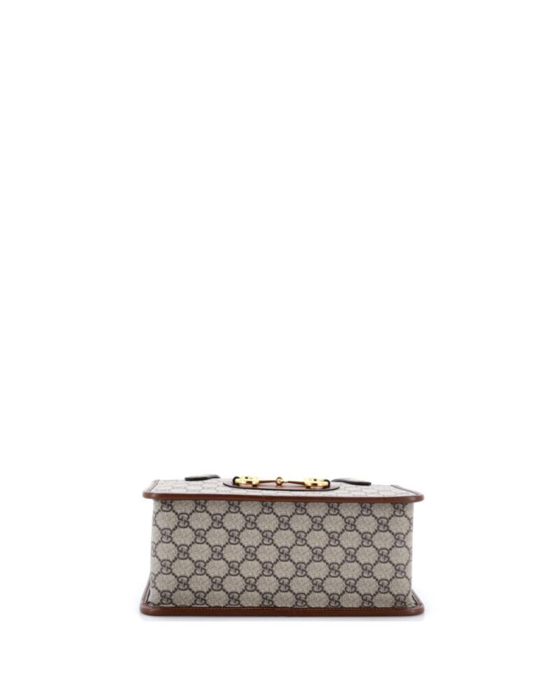 Small Horsebit 1955 Boston Bag GG Coated Canvas
