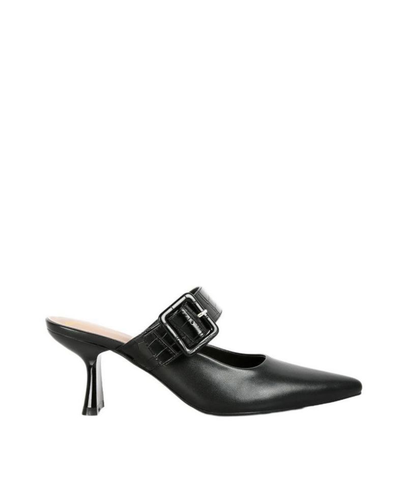 Womens Shein Star Slim Block Heel Mules