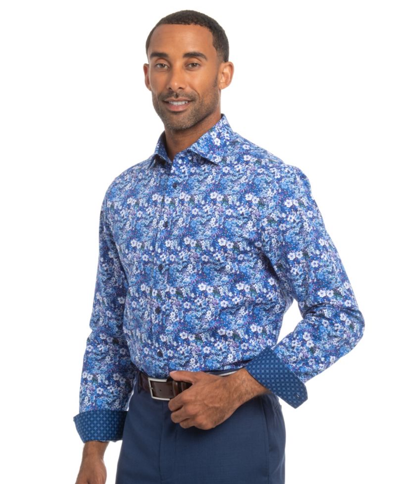 Men's Hillside Floral Modern-Fit Shirt