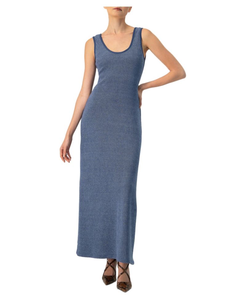 Women's Scoop Neck Long Dress
