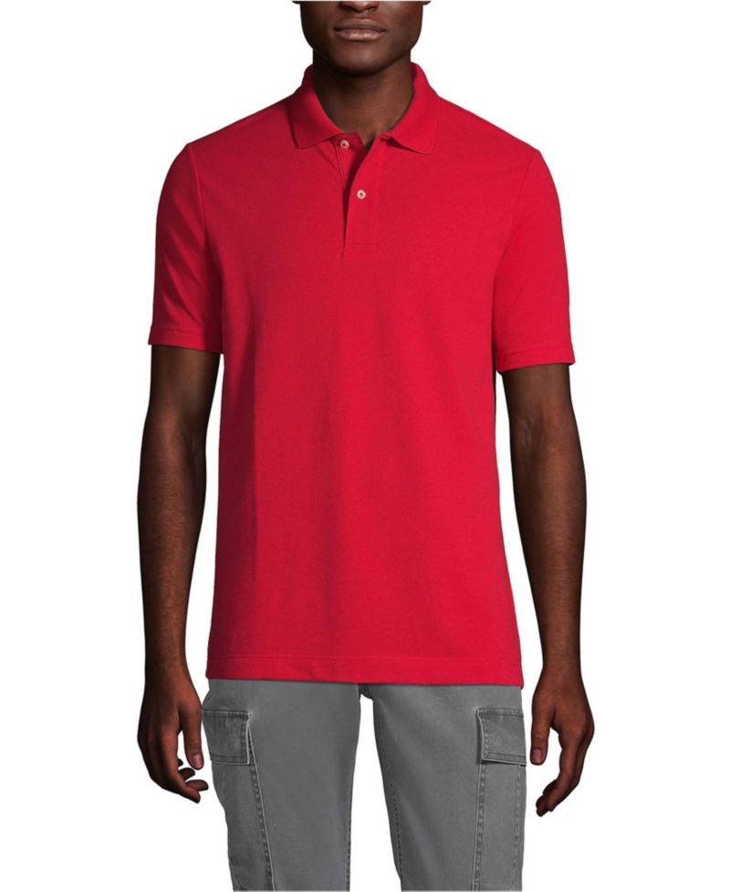 Men's Short Sleeve Basic Mesh Polo Shirt