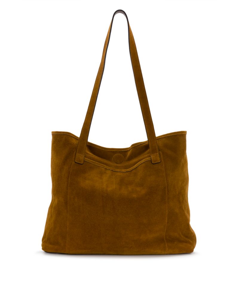 Suede Elise Large Tote Handbag