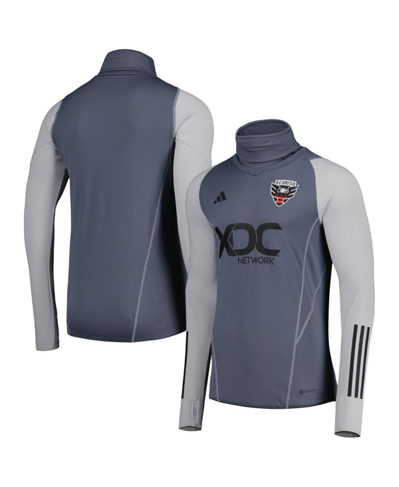 Men's Gray D.C. United Warm Raglan COLD.RDY Top