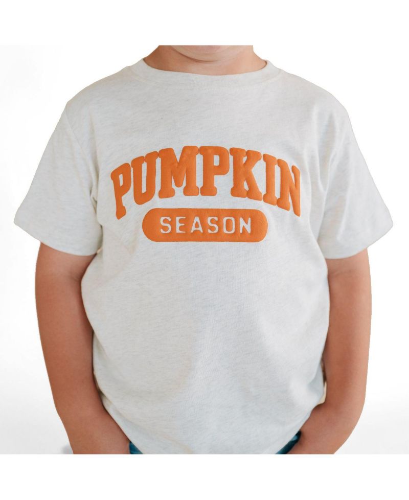 Big Boys Pumpkin Season Puff Ink Short Sleeve T-Shirt