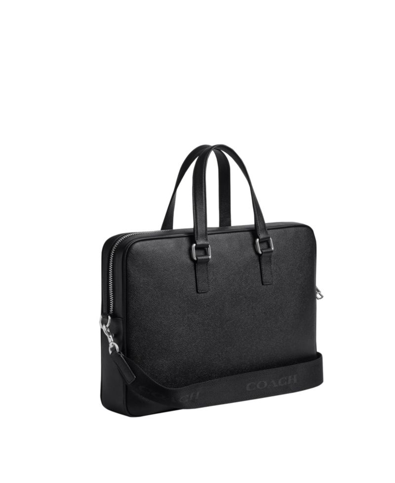 Men's Caden Brief Crossgrain Leather Bag