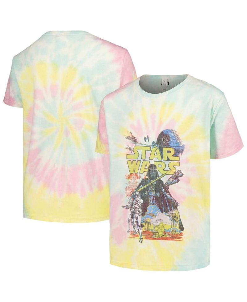 Big Boys and Girls Star Wars Rebel Classic Tie-Dye Graphic T-Shirt