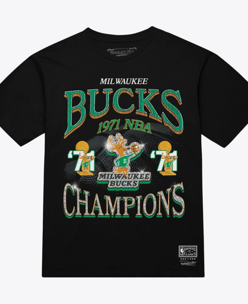 Men's Black Milwaukee Bucks Champions Era T-Shirt