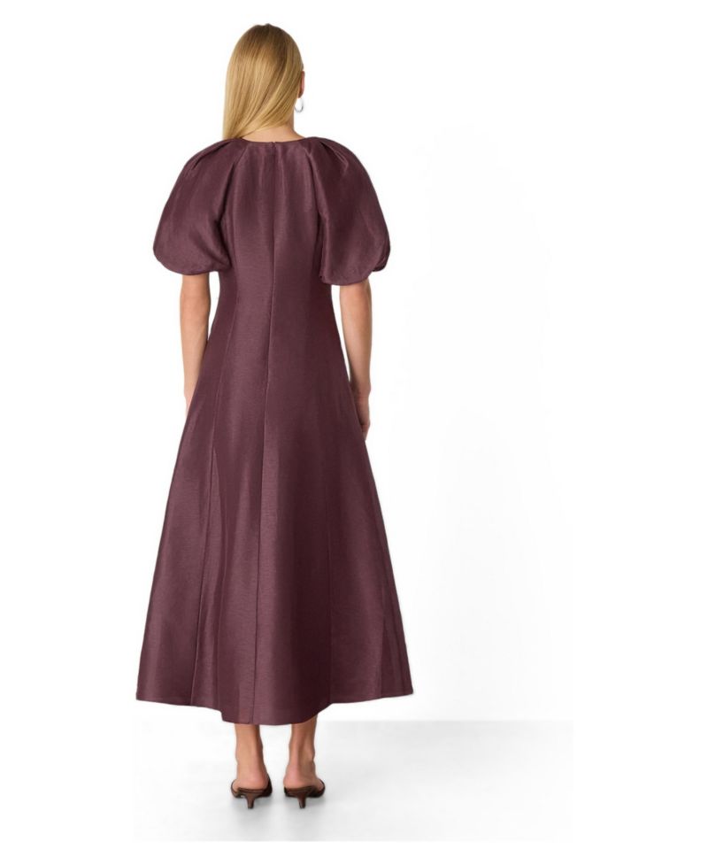 Women's Silk Blend Taffeta Maxi Dress