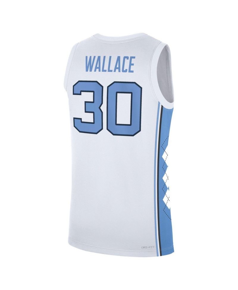Men's Rasheed Wallace White North Carolina Tar Heels Replica Basketball Jersey