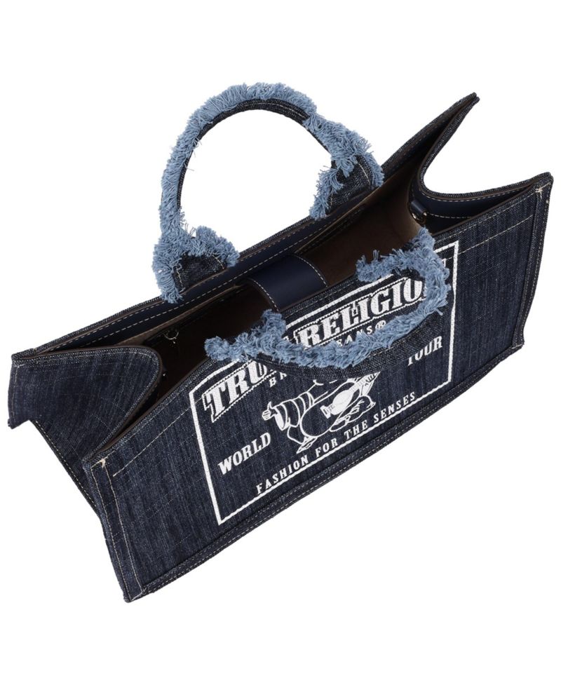 Multi-Strap Denim Shoulder Bag