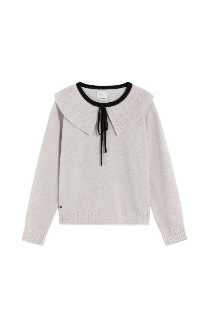 Big Girls Collar Tricot