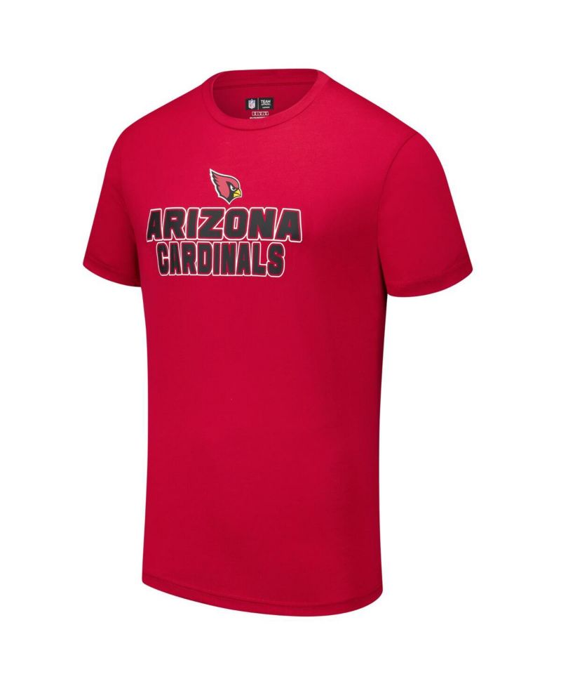 Men's 2-Piece Cardinal/Black Arizona Cardinals Vector Top and Flannel Pants Sleep Set