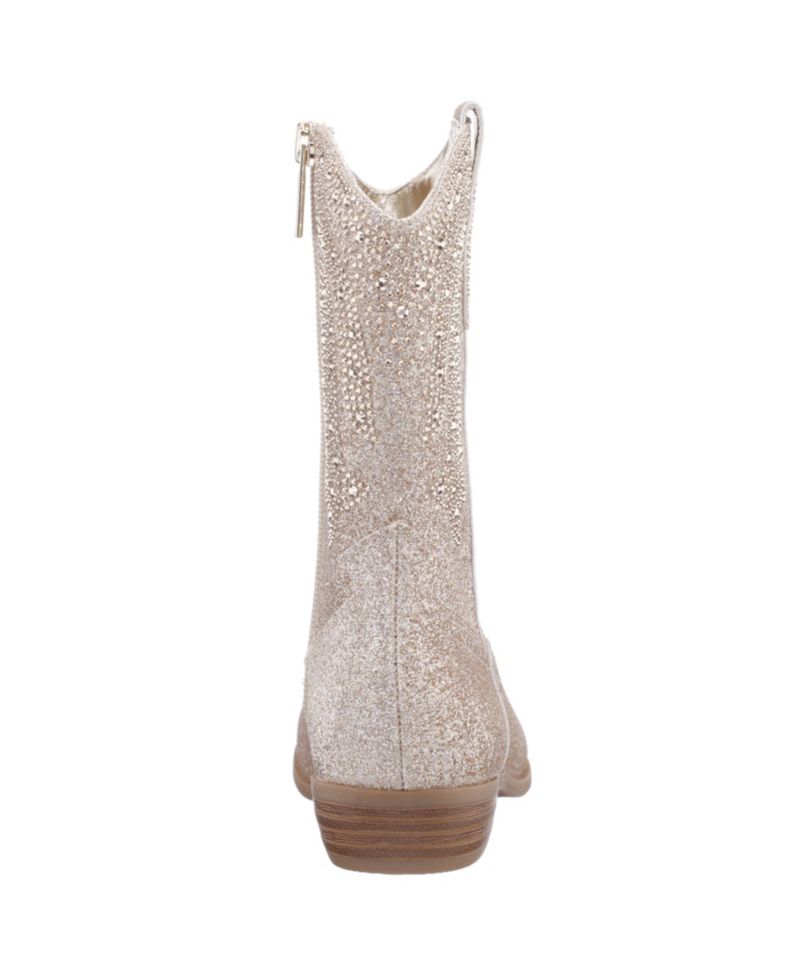 HAWLEY Little Girl Glitter side zip Cowboy Boots
