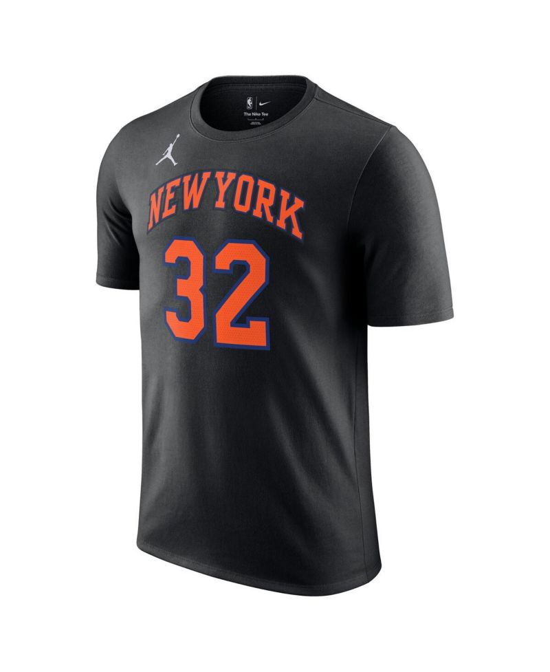 Men's and Women's Karl-Anthony Towns Black New York Knicks Name & Number T-Shirt