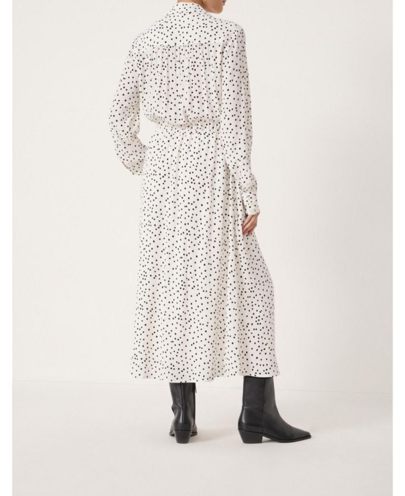 Women's Rosey Polka Dot Midi Shirt Dress
