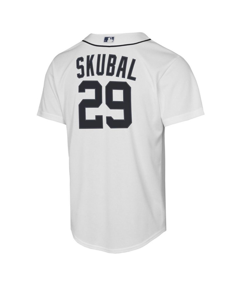 Big Boys and Girls Tarik Skubal White Detroit Tigers Home Replica Player Jersey
