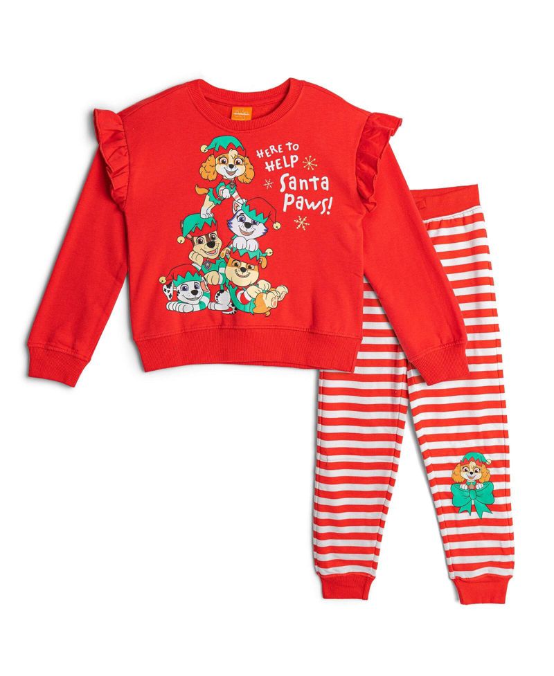 Toddler Girls 2T- 4T Fleece Sweatshirt and Pants Set