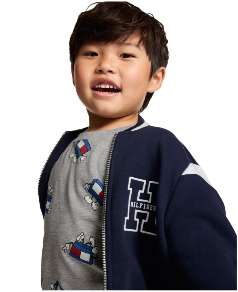 Boys' 2T-7 Collegiate Varsity Zip-Front Jacket