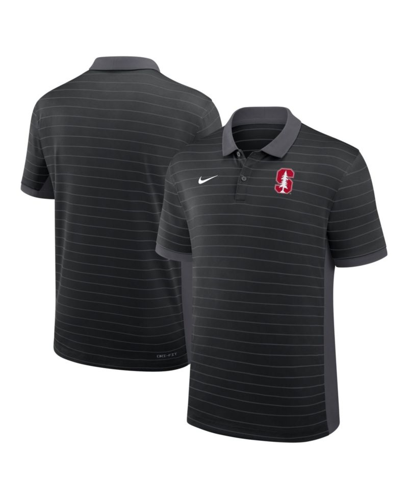 Men's Black Stanford Cardinal 2026 Early Season Coaches Sideline Victory Stripe Dri-FIT Polo