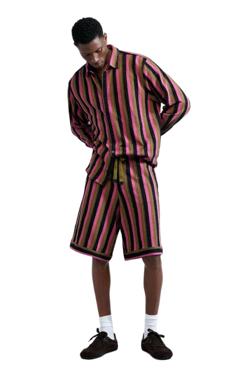 Men's Two-tone striped shirt