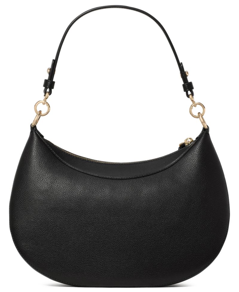 Liv Small Pebbled Leather Hobo Shoulder Bag