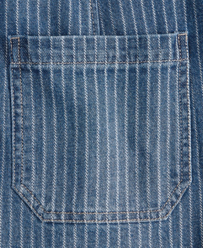 Women's Striped Denim Mini Skirt
