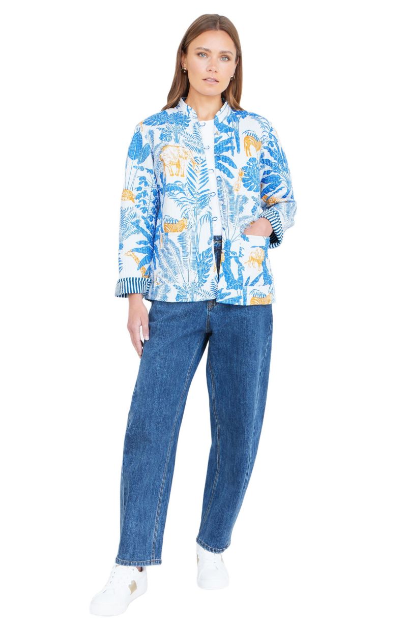 Women's Jungle Reversible Cotton Quilted Jacket