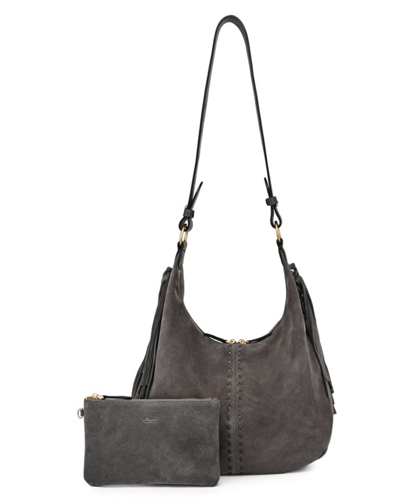 Hydrangea Large Leather Shoulder Handbag