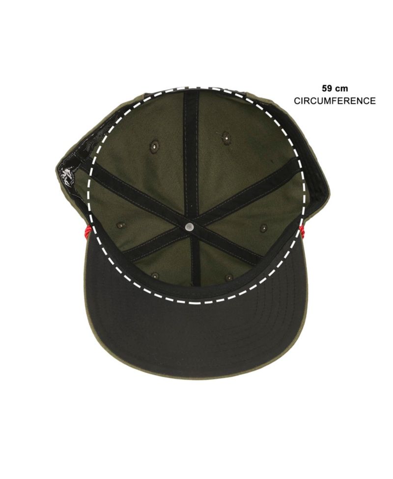 Men's Camp Crystal Lake Badge Green Retro Grandpa Snapback Hat