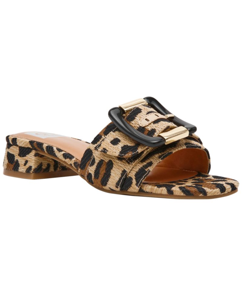 Women's Neeva Buckle Slide Low Block Heel Dress Sandals