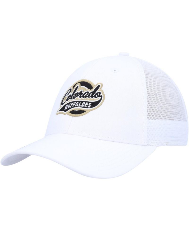 Men's White Colorado Buffaloes Brant Trucker Adjustable Hat