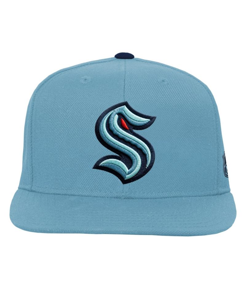 Big Boys and Girls Light Blue Seattle Kraken Legendary Snapback Hat