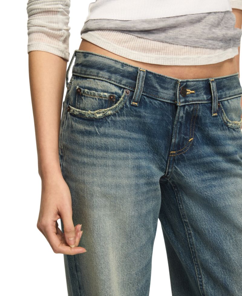Women's Ultra Low Rise Baggy Jeans